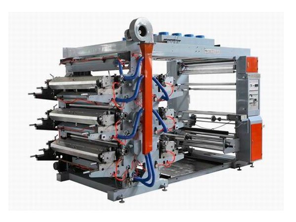Machine d'impression flexographique six couleurs